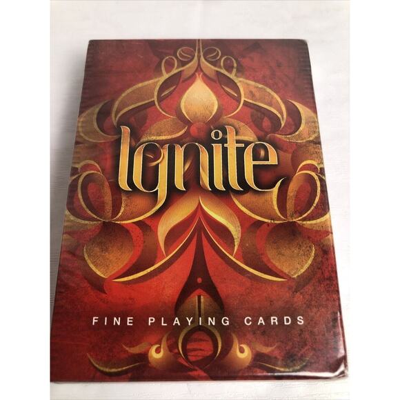 Ellusionist Ignite Red Deck Playing Cards 2014 Sealed Fire Theme Magic - Picture 1 of 8
